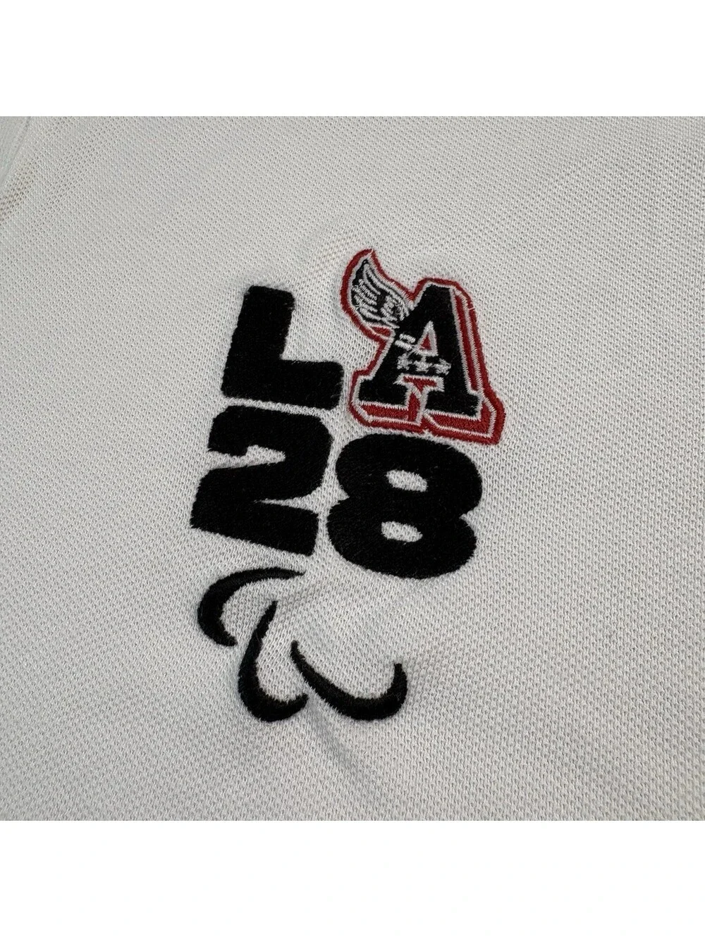 Polo Ralph Lauren LA Olympics 2028 Polo Shirt Size Medium White